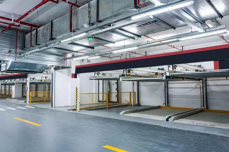 Faire construire une mezzanine en métal suspendue dans un garage, Sathonay-Camp, Atout Aménagement Habitat